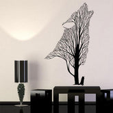 Wolf Stickers in the forest | Wolf-Horde-57x96 cm-